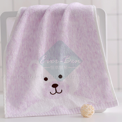China Custom decorative hand towels for bathroom Bulk Produce custom Bamboo Baby Face Towels